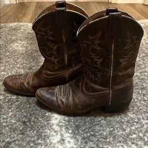 Kids Ariat Brown Western Cowboy Boots